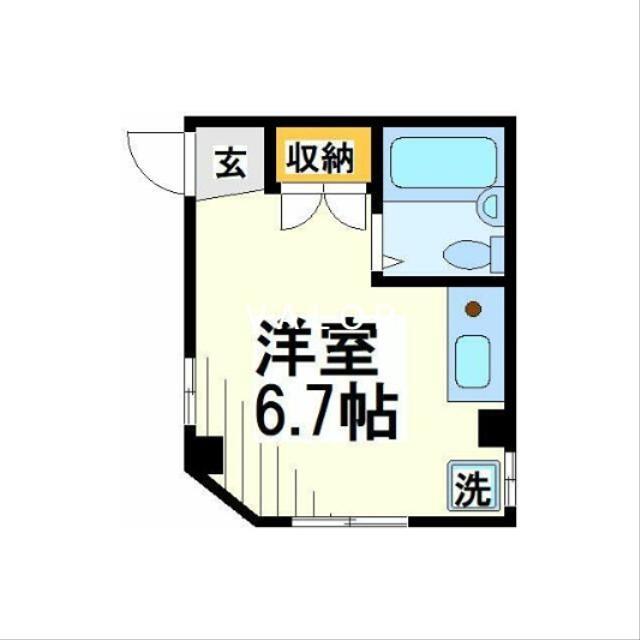 レインジア東林間(ワンルーム/3階)の間取り写真