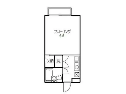 上目黒スポット(1K/2階)の間取り写真