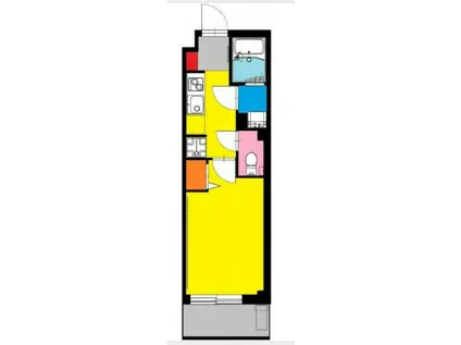 BCASA天王町(1K/3階)の間取り写真