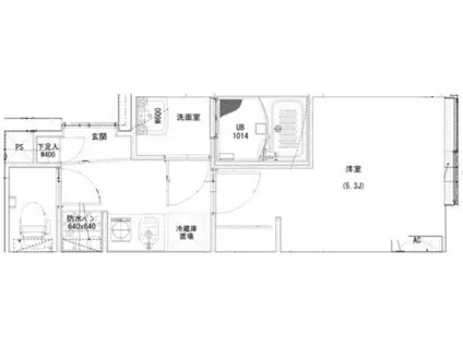 FLOWERGARDEN暮(1K/3階)の間取り写真