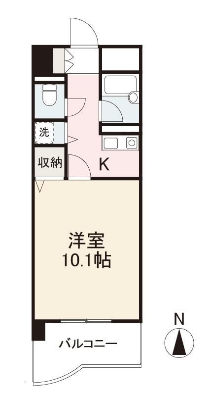 エンスエニョ21ビル(1K/6階)の間取り写真