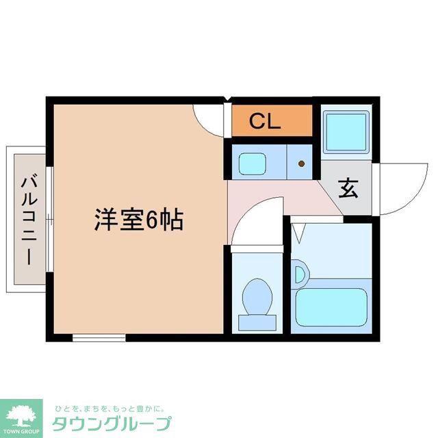 コナン西千葉(ワンルーム/1階)の間取り写真