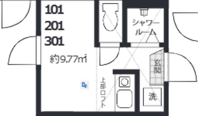 L-CLAID(ワンルーム/3階)の間取り写真