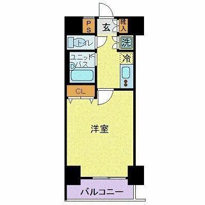 スカイコート神田第5(1K/7階)の間取り写真