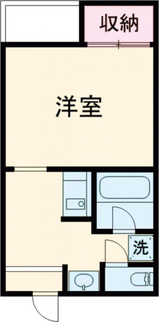 レジデンス摂津(1K/3階)の間取り写真