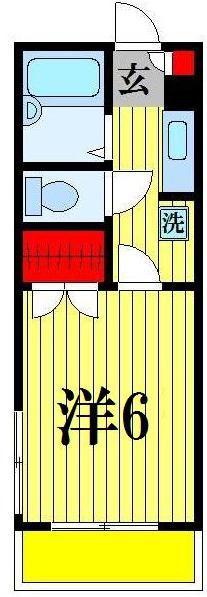 コリエンテ(1K/2階)の間取り写真