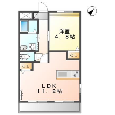 アーバンライフ12(1LDK/2階)の間取り写真