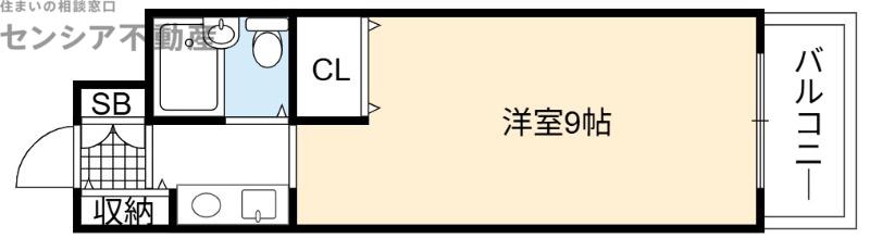 ハウステアネックス(1K/2階)の間取り写真