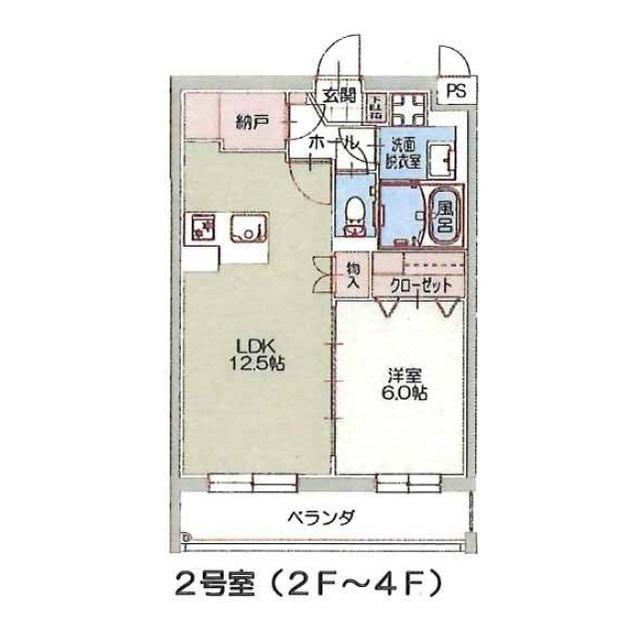 S.COURT 沼津駅北(1LDK/2階)の間取り写真
