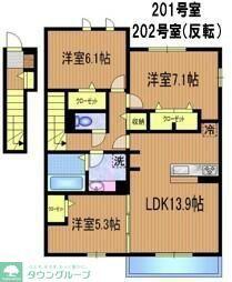 SOCIUS田無 (3LDK/2階)の間取り写真
