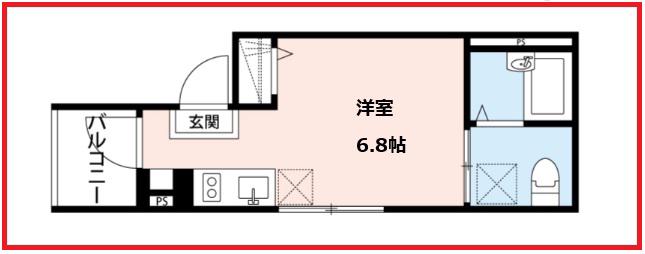 グルーヴドットエム(ワンルーム/2階)の間取り写真