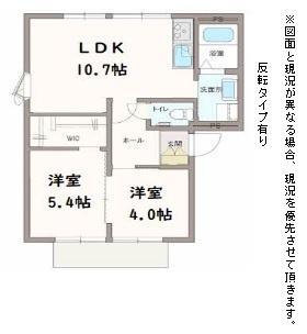 ビューアングル(2LDK/1階)の間取り写真