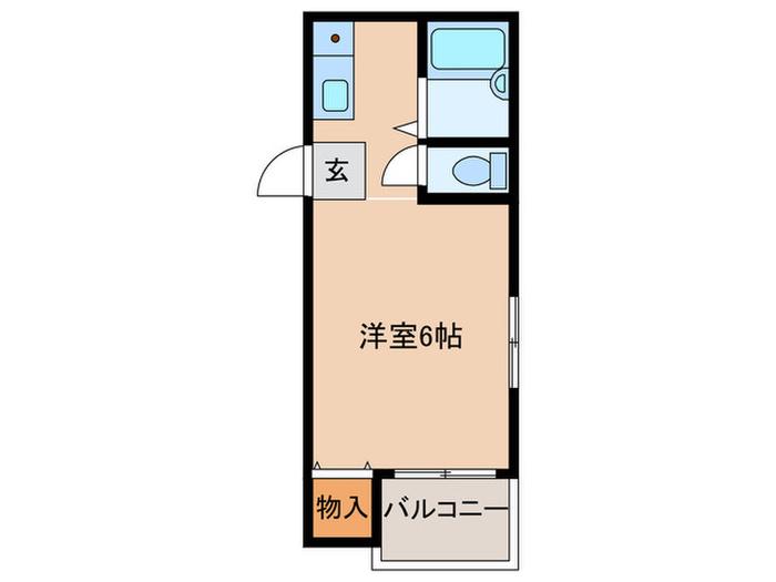 グレイシィーF.K(ワンルーム/3階)の間取り写真