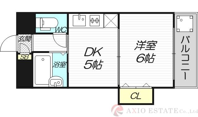 ロイヤルハイツ菅原(1DK/2階)の間取り写真