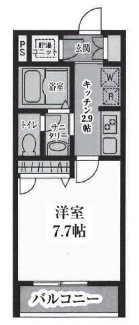 T′S GARDEN川崎大師(1K/3階)の間取り写真