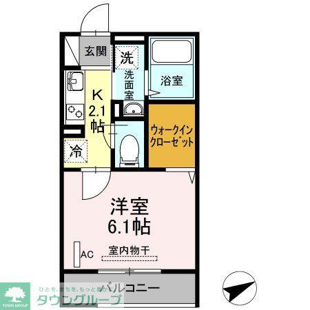ＪＲ南武線 尻手駅 徒歩3分 3階建 築9年(1K/1階)の間取り写真