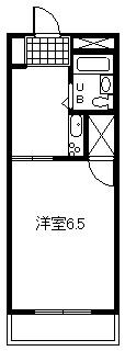 菱屋西ロイヤルハイツ(1K/1階)の間取り写真