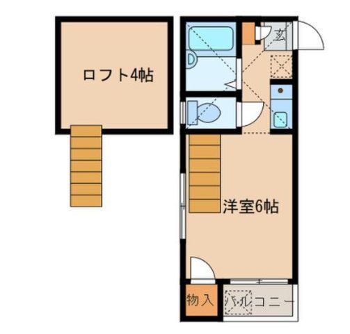 マキシム姪浜駅前(1K/1階)の間取り写真