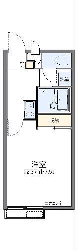 レオパレスパインツリーはうす(1K/2階)の間取り写真