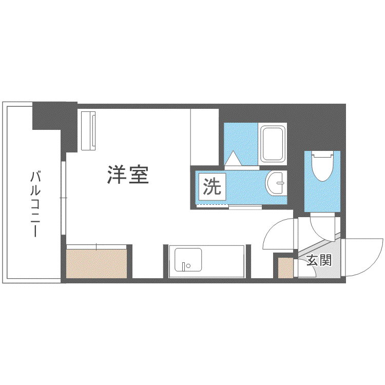 ASTER N13(1K/5階)の間取り写真