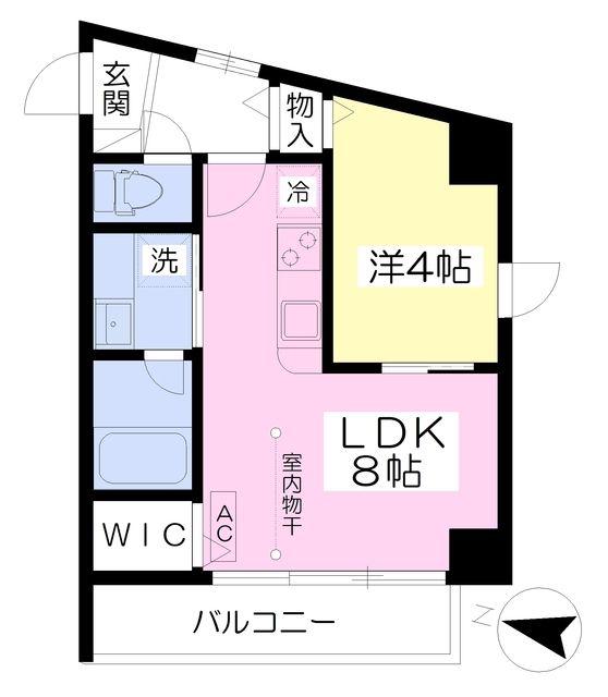 TOMS GRANDE(1LDK/5階)の間取り写真