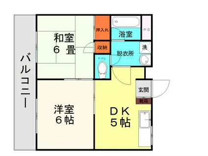 KINGDOM21(2DK/3階)の間取り写真