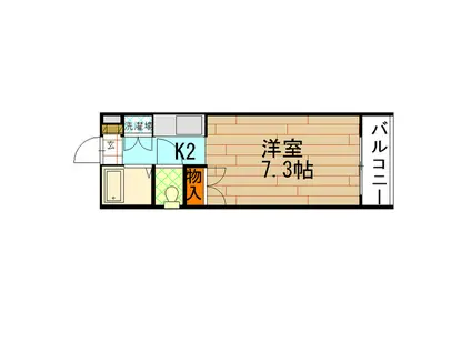M&Fビル(1K/6階)の間取り写真