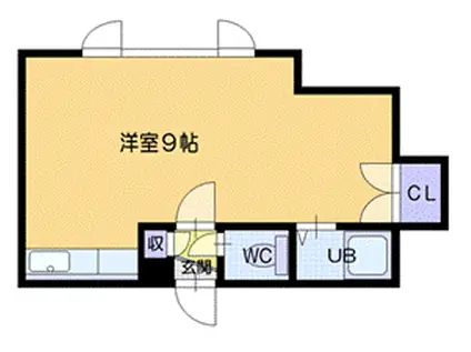 パルコート文京台41(ワンルーム/2階)の間取り写真