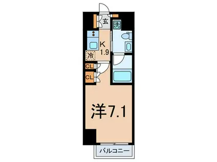 プライムメゾン大塚(1K/5階)の間取り写真