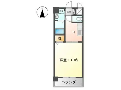 カサグランデ新栄(1K/3階)の間取り写真