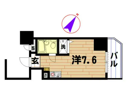 アーバンハイム不動前(ワンルーム/9階)の間取り写真