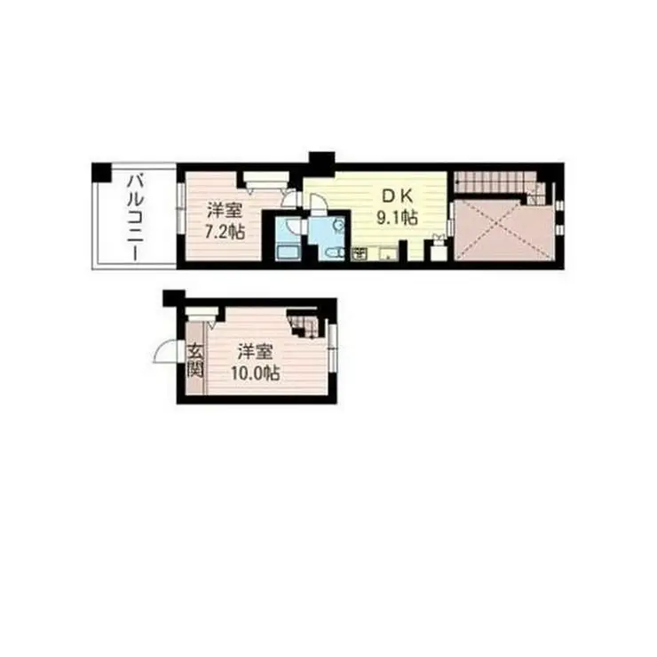 レジデンスシャルマン月島 7階階 間取り