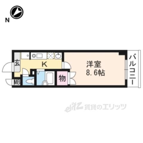 アートプラザ野路(1K/3階)の間取り写真