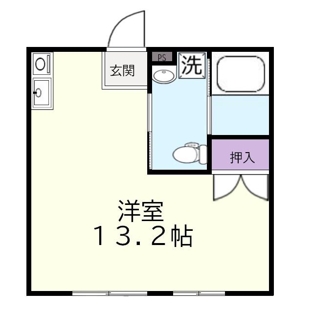 リブレス新河岸V(ワンルーム/2階)の間取り写真