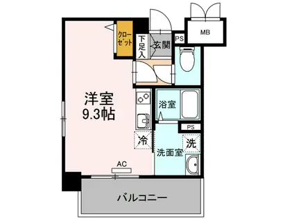 CHULA VISTA CASA DAIDO(ワンルーム/5階)の間取り写真