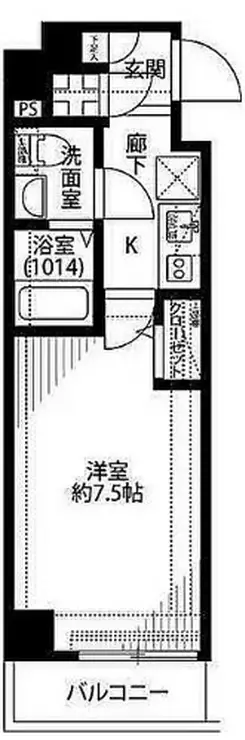 プレール・ドゥーク東品川 2階階 間取り