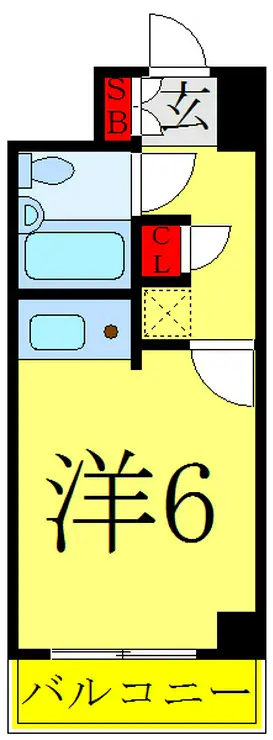 クリオ千駄木壱番館 9階階 間取り