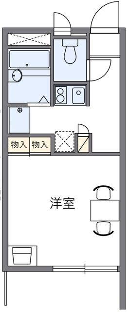 レオパレスサンボーン(1K/1階)の間取り写真