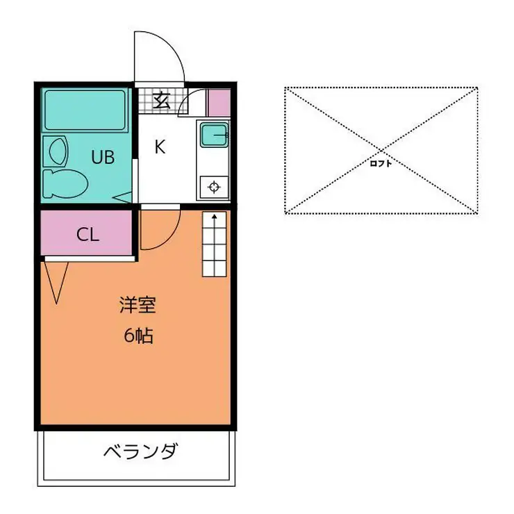 メゾン高橋B棟 2階階 間取り