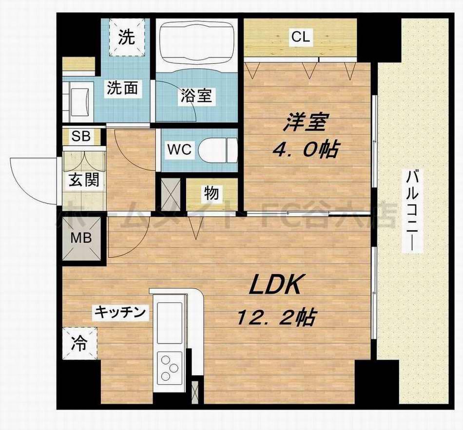 ベル・ステラ(1LDK/2階)の間取り写真