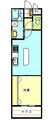 グレイス八王寺(1LDK/5階)の間取り写真