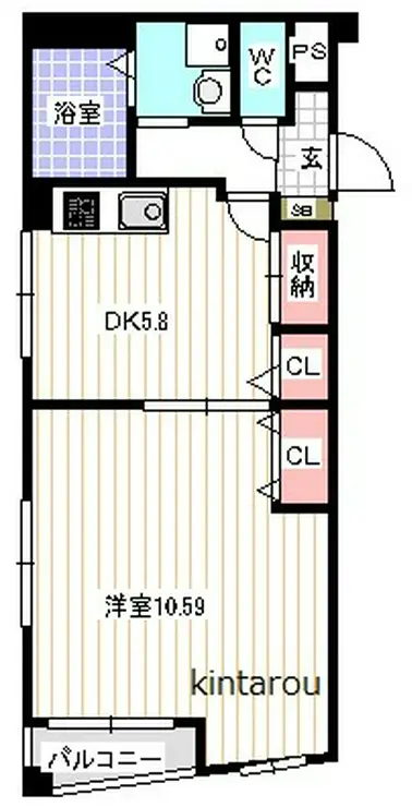 ミレナコート 3階階 間取り