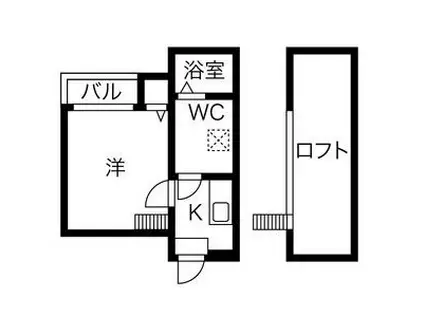 STAGE新瑞橋(1K/1階)の間取り写真
