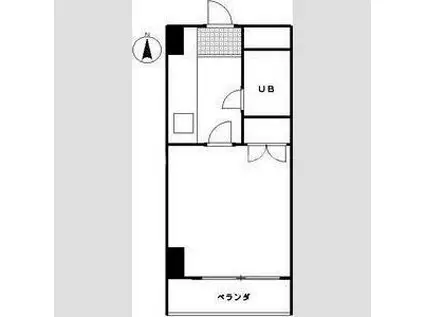 サンマリービル(1K/3階)の間取り写真