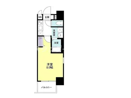 ビガーポリス143松ヶ枝町(1K/7階)の間取り写真