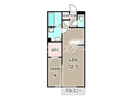 ベルネーレ(1LDK/2階)の間取り写真