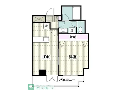 プレジール洋光台(1LDK/4階)の間取り写真