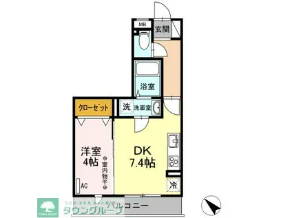 LSY-56(1DK/3階)の間取り写真