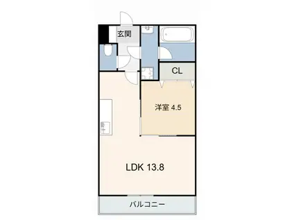 シーガルII(1LDK/3階)の間取り写真