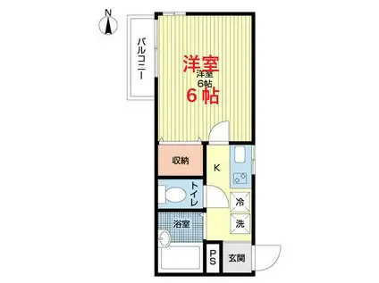 EXEN65(1K/2階)の間取り写真